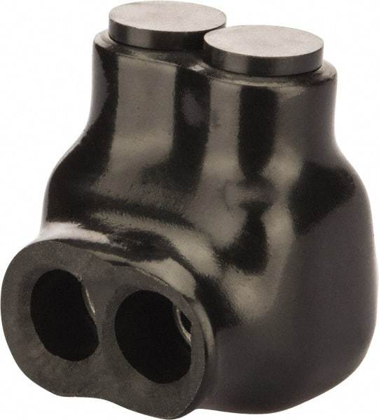 POLARIS nsi - 14 to 4 AWG, Class B & C Wire Compatible, Aluminum, Hex Split Bolt Connector - 1.12" OAL, 1.18" Base Width - Exact Tool & Supply