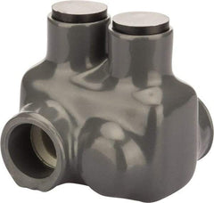 POLARIS nsi - 4 to 3/0 AWG, Class I, K & M Wire Compatible, Aluminum, Hex Split Bolt Connector - 1.85" OAL, 1.6" Base Width - Exact Tool & Supply