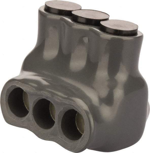 POLARIS nsi - 14 to 6 AWG, Class I, K & M Wire Compatible, Aluminum, Hex Split Bolt Connector - 1.55" OAL, 1.24" Base Width - Exact Tool & Supply