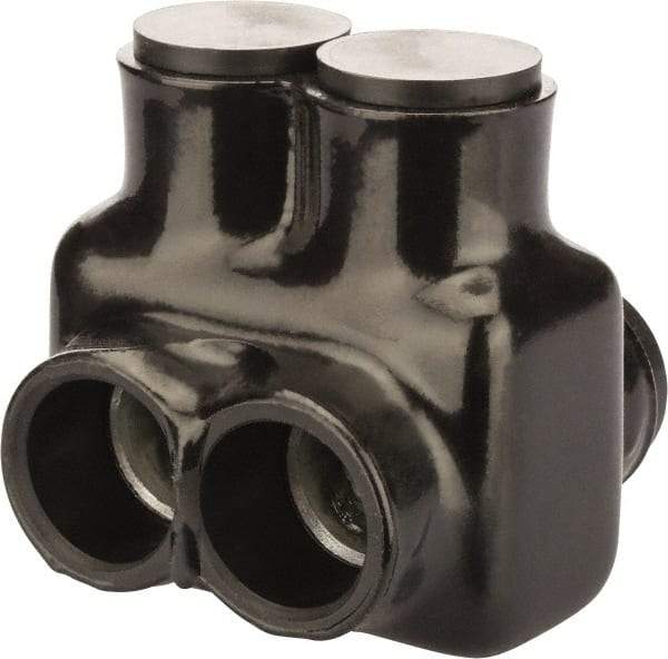 POLARIS nsi - 4 AWG, Class B & C Wire Compatible, Aluminum, Hex Split Bolt Connector - 2.81" OAL, 2.87" Base Width - Exact Tool & Supply