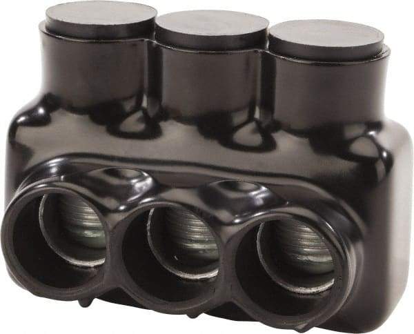 POLARIS nsi - 6 AWG, Class B & C Wire Compatible, Aluminum, Hex Split Bolt Connector - 4.55" OAL, 2.96" Base Width - Exact Tool & Supply