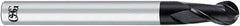 OSG - 7mm Diam, 14mm LOC, 2 Flute Solid Carbide Ball End Mill - WXL Finish, Single End, 140mm OAL, 6mm Shank Diam - Exact Tool & Supply