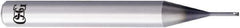 OSG - 1mm, 4 Flute, Single End, Solid Carbide, 0.3mm Corner Radius End Mill - 50mm OAL, 30° Helix, Right Hand Flute, 0.4mm LOC, Right Hand Cut, 6mm Extended Reach - Exact Tool & Supply