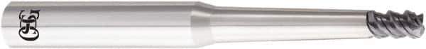 OSG - 6mm, 3 Flute, Single End, Solid Carbide, 1.5mm Corner Radius End Mill - 130mm OAL, 55° Helix, Right Hand Flute, 9mm LOC, Right Hand Cut, 62.3mm Extended Reach - Exact Tool & Supply
