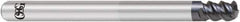 OSG - 10mm, 3 Flute, Single End, Solid Carbide, 2mm Corner Radius End Mill - 120mm OAL, 55° Helix, Right Hand Flute, 15mm LOC, Right Hand Cut, 70mm Extended Reach - Exact Tool & Supply
