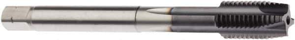 Seco - M26x1.50 Metric, 4 Flute, AlTiN Finish, Powdered Metal Spiral Point Tap - Plug Chamfer, Right Hand Thread, 5.5118" OAL, 1.1024" Thread Length, 18mm Shank Diam, 6HX Class of Fit - Exact Tool & Supply
