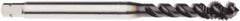Seco - M7x1.00 Metric 3 Flute 6HX Modified Bottoming Spiral Flute Tap - Powdered Metal, AlTiN Finish, 80mm OAL, Right Hand Flute, Right Hand Thread, H6 - Exact Tool & Supply