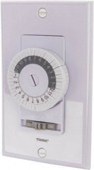 TORK nsi - 30 min Indoor Analog Spring-wound Mechanical Timer - 24 On/Off per wk, 125 VAC, 60 Hz, 2,500 Watts, 48 Modes - Exact Tool & Supply