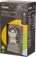 TORK nsi - 20 min to 22 hr Indoor Analog Mechanical Timer Switch - 12 On/Off, 208 to 277 Volts, 60 Hz, 11,080 Watts, 12 Modes - Exact Tool & Supply