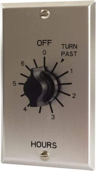 TORK nsi - 0 min to 6 hr Indoor Analog Spring-wound Mechanical Timer - 125/250/277 VAC, 50/60 Hz, 2,500 Watts, 6 Modes - Exact Tool & Supply