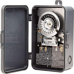 TORK nsi - 20 min to 22 hr Indoor Analog Mechanical Timer Switch - 12 On/Off, 120 Volts, 60 Hz, 4,800 Watts, 12 Modes - Exact Tool & Supply