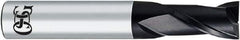 OSG - 5/64", 15/64" LOC, 1/8" Shank Diam, 2" OAL, 2 Flute, Solid Carbide Square End Mill - Single End, WXL Finish, 35° Helix, Centercutting, Right Hand Cut, Right Hand Flute - Exact Tool & Supply