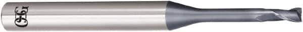 OSG - 1.6mm, 2.4mm LOC, 4mm Shank Diam, 55mm OAL, 2 Flute, Solid Carbide Square End Mill - Single End, WXL Finish, 30° Helix, Centercutting, Right Hand Cut, Right Hand Flute - Exact Tool & Supply