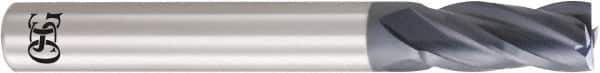OSG - 4.5mm, 11mm LOC, 6mm Shank Diam, 45mm OAL, 4 Flute, Solid Carbide Square End Mill - Single End, WXL Finish, 30° Helix, Centercutting, Right Hand Cut, Right Hand Flute - Exact Tool & Supply