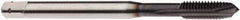Seco - M1x0.25 Metric, 2 Flute, AlTiN Finish, Powdered Metal Spiral Point Tap - Plug Chamfer, Right Hand Thread, 1.5748" OAL, 0.1969" Thread Length, 2.5mm Shank Diam, 5HX Class of Fit - Exact Tool & Supply