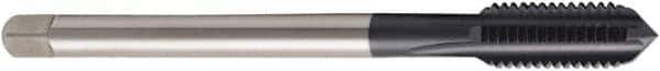 Seco - M36x4.00 Metric, 4 Flute, TiAlN Finish, Powdered Metal Spiral Point Tap - Modified Bottoming Chamfer, Right Hand Thread, 7-7/8" OAL, 2.1654" Thread Length, 28mm Shank Diam, 6HX Class of Fit - Exact Tool & Supply