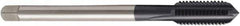 Seco - M36x4.00 Metric, 4 Flute, TiAlN Finish, Powdered Metal Spiral Point Tap - Modified Bottoming Chamfer, Right Hand Thread, 7-7/8" OAL, 2.1654" Thread Length, 28mm Shank Diam, 6HX Class of Fit - Exact Tool & Supply