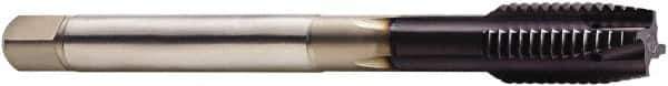 Seco - M14x2.00 Metric, 4 Flute, AlTiN Finish, Powdered Metal Spiral Point Tap - Plug Chamfer, Right Hand Thread, 4.3307" OAL, 63/64" Thread Length, 11mm Shank Diam, 6HX Class of Fit - Exact Tool & Supply
