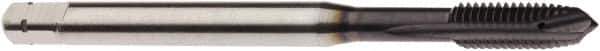 Seco - M10x1.50 Metric, 3 Flute, AlTiN Finish, Powdered Metal Spiral Point Tap - Plug Chamfer, Right Hand Thread, 3-15/16" OAL, 0.7559" Thread Length, 10mm Shank Diam, 6HX Class of Fit - Exact Tool & Supply