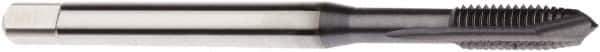 Seco - M1.4x0.30 Metric, 2 Flute, TiCN Finish, Cobalt Spiral Point Tap - Plug Chamfer, Right Hand Thread, 40mm OAL, 6.5mm Thread Length, 2.5mm Shank Diam, 5HX Class of Fit - Exact Tool & Supply