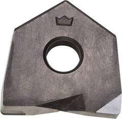 Millstar - BDS20 Grade CM10 CBN Milling Insert - Uncoated, 1/8" Thick, 20mm Inscribed Circle, 1mm Corner Radius - Exact Tool & Supply