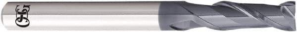 OSG - 5.1mm, 15.3mm LOC, 6mm Shank Diam, 55mm OAL, 2 Flute, Solid Carbide Square End Mill - Single End, WXL Finish, 35° Helix, Centercutting, Right Hand Cut, Right Hand Flute - Exact Tool & Supply