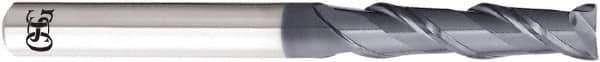 OSG - 1mm, 4mm LOC, 4mm Shank Diam, 45mm OAL, 2 Flute, Solid Carbide Square End Mill - Single End, WXL Finish, 40° Helix, Centercutting, Right Hand Cut, Right Hand Flute, Series 3723 - Exact Tool & Supply