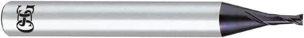OSG - 12mm, 2 Flute, Solid Carbide, 1.5mm Corner Radius End Mill - 110mm OAL, 30° Helix, Right Hand Flute, 26mm LOC, Right Hand Cut - Exact Tool & Supply