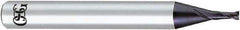 OSG - 12mm, 2 Flute, Solid Carbide, 1.5mm Corner Radius End Mill - 110mm OAL, 30° Helix, Right Hand Flute, 26mm LOC, Right Hand Cut - Exact Tool & Supply