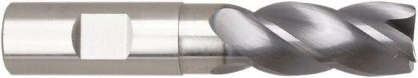 Niagara Cutter - 3/8", 4 Flute, Single End, Solid Carbide, 0.02" Corner Radius End Mill - 3" OAL, Right Hand Flute, 3/4" LOC, Right Hand Cut, 1-1/8" Extended Reach - Exact Tool & Supply