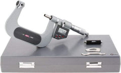 SPI - 50 to 75mm Range, Electronic Screw Thread Micrometer - Ratchet Stop Thimble, 0.00005" Graduation, 0.0002" Accuracy - Exact Tool & Supply