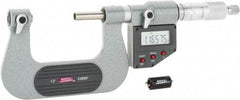 SPI - 25 to 50mm Range, Electronic Screw Thread Micrometer - Ratchet Stop Thimble, 0.00005" Graduation, 0.0002" Accuracy - Exact Tool & Supply