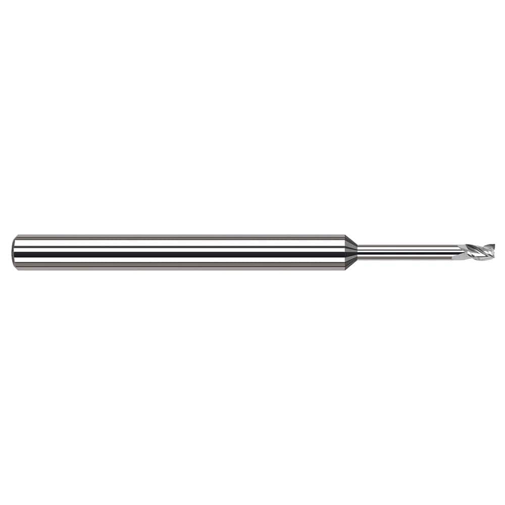 Harvey Tool - 3mm, 4.5mm LOC, 1/8" Shank Diam, 2-1/2" OAL, 3 Flute Solid Carbide Square End Mill - Exact Tool & Supply