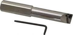 Hertel - 0.688" Min Bore Diam, 4-1/2" OAL, 3/4" Shank Diam, HBBQ Indexable Boring Bar - 2-1/2" Max Bore Depth, TPC.. Insert, Screw Holding Method - Exact Tool & Supply