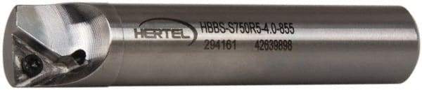 Hertel - 0.855" Min Bore Diam, 4" OAL, 3/4" Shank Diam, HBBS Indexable Boring Bar - 2-1/2" Max Bore Depth, TD.., TP.. Insert, Screw Holding Method - Exact Tool & Supply