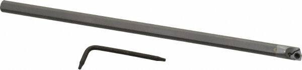 Hertel - 0.285" Min Bore Diam, 6" OAL, 1/4" Shank Diam, HBBG Indexable Boring Bar - 2-1/2" Max Bore Depth, WPGT Insert, Screw Holding Method - Exact Tool & Supply