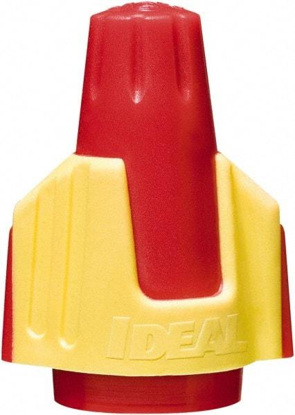 Ideal - 2, 18 to 4, 10 AWG, 600 Volt, Flame Retardant, Wing Twist on Wire Connector - Red & Yellow, 221°F - Exact Tool & Supply