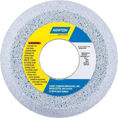 Norton - 4" Diam x 1-1/4" Hole x 1-1/2" Thick, I Hardness, 46 Grit Surface Grinding Wheel - Ceramic, Type 11, Coarse Grade, 5,730 Max RPM - Exact Tool & Supply
