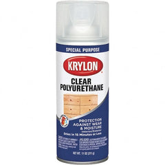Krylon - Clear, Satin, Polyurethane Spray Paint - Exact Tool & Supply