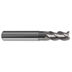 1" Dia. - 4" OAL - 3 FL Variable Helix Bright Carbide End Mill - Exact Tool & Supply