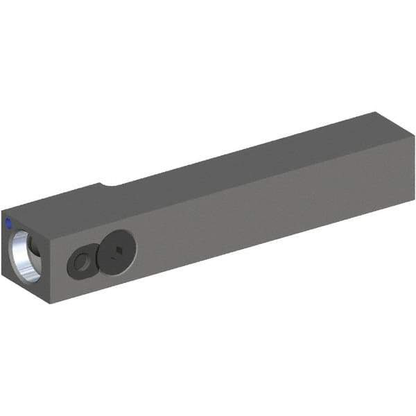 Kennametal - Left Hand Cut, KM16 Modular Connection, Square Shank Lathe Modular Clamping Unit - 75mm Square Shank Length, 16mm Square Shank Width, 4" OAL, Through Coolant, Series KM Micro - Exact Tool & Supply