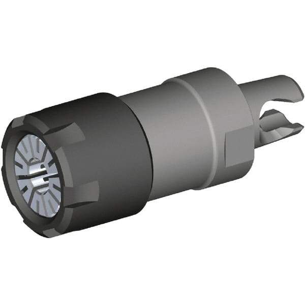 Kennametal - 0.5mm to 7mm Capacity, 30mm Projection, Modular Connection, ER11 Collet Chuck - Through-Spindle - Exact Tool & Supply