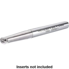 Kennametal - 8mm Cut Diam, 4mm Max Depth of Cut, 10mm Shank Diam, 100mm OAL, Indexable Ball Nose End Mill - 60mm Head Length, Straight Shank, KDMB Toolholder, KDM. 08.. Insert - Exact Tool & Supply