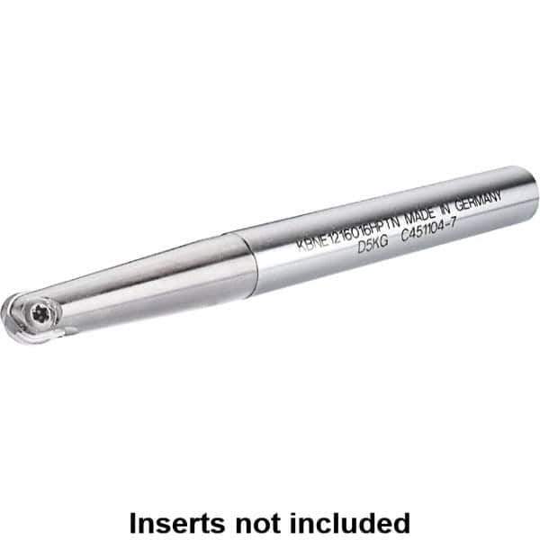 Kennametal - 6mm Cut Diam, 3mm Max Depth of Cut, 8mm Shank Diam, 90mm OAL, Indexable Ball Nose End Mill - 40mm Head Length, Straight Shank, KDMB Toolholder, KDM. 06.. Insert - Exact Tool & Supply