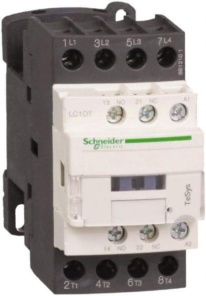 Schneider Electric - 4 Pole, 220 Coil VAC at 50/60 Hz, 25 Amp at 440 VAC, Nonreversible IEC Contactor - Bureau Veritas, CCC, CSA, CSA C22.2 No. 14, DNV, EN/IEC 60947-4-1, EN/IEC 60947-5-1, GL, GOST, LROS, RINA, UL 508, UL Listed - Exact Tool & Supply