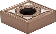 Kennametal - CNMG643 RN Grade KCP10B Carbide Turning Insert - TiCN/Al2O3/TiOCN Finish, 80° Diamond, 3/4" Inscr Circle, 1/4" Thick, 3/64" Corner Radius - Exact Tool & Supply