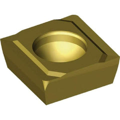 Kennametal - SPHX090308 R21 Grade KCPK10 Carbide Indexable Drill Insert - TiCN/Al2O3 Finish, Square, 3/8" Inscribed Circle - Exact Tool & Supply