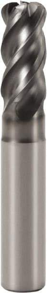 Seco - 10mm, 4 Flute, Single End, Solid Carbide, 0.5mm Corner Radius End Mill - 75mm OAL, 42° Helix, Right Hand Flute, 20mm LOC, Right Hand Cut, 30mm Extended Reach - Exact Tool & Supply
