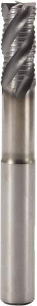 Seco - 8mm Diam, 18mm LOC, 4 Flute Solid Carbide 45° Corner Chamfer Roughing End Mill - SIRON-A Finish, 70mm OAL, 8mm Shank Diam, Single End, Extended Reach, Centercutting, 38° Helix - Exact Tool & Supply