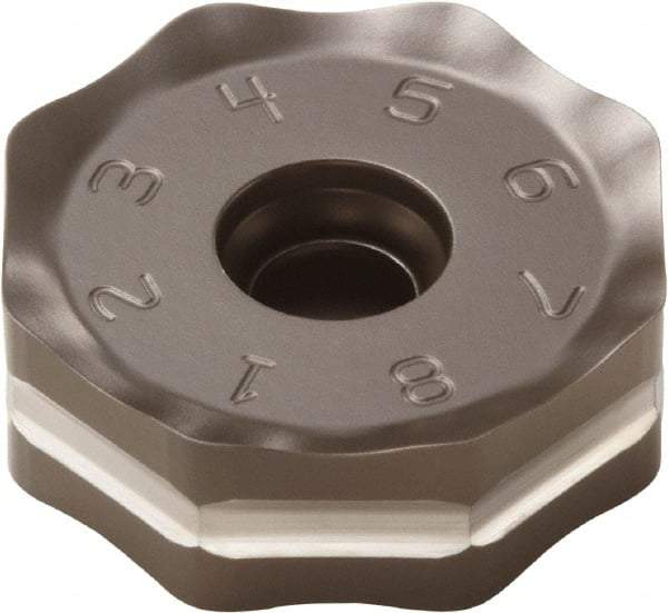 Seco - ONMU090520 M12 Grade MS2500 Carbide Milling Insert - TiCN/Al2O3 Finish, 0.228" Thick, 0.472" Inscribed Circle - Exact Tool & Supply